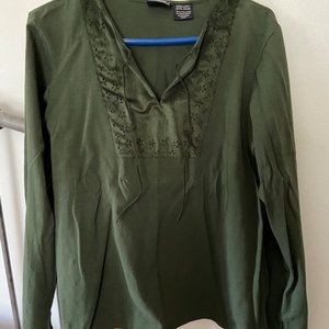 Cute Dark Green Shirt